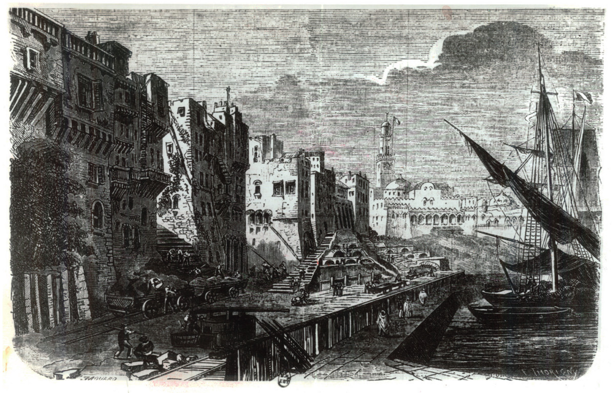 Casbah, gravure de Thorigny, 1862