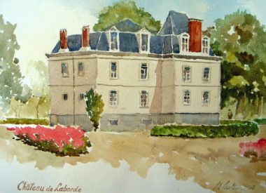 Château de Laborde, aquarelle