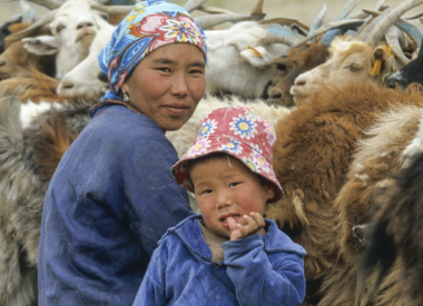 Sur la route du lait, enfant, Mongolie, photo d'Emmanuel Mingasson