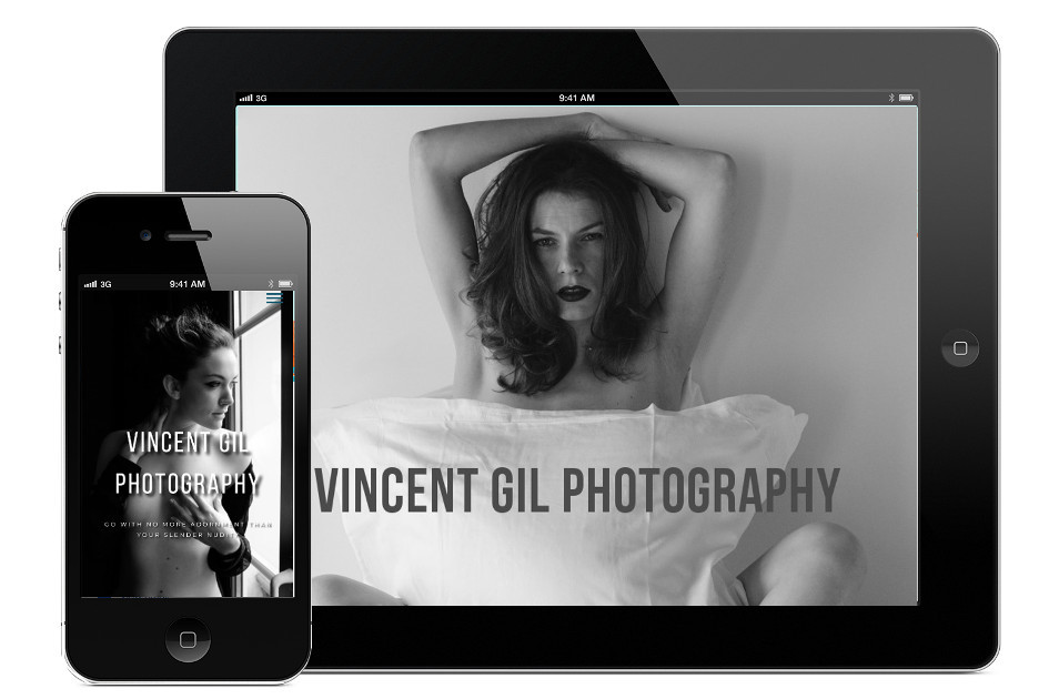 vincentgil.com, site web responsive