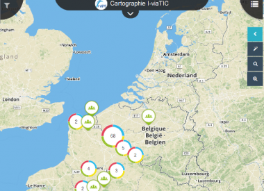 Cartographie I-viaTIC, en collaboration avec Communecter