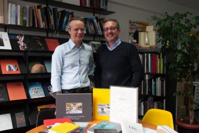 Alain Escourbiac et John Briens, Escourbiac l'imprimeur, rue Marcadet, Paris 18ème